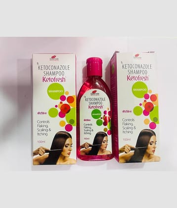 Ketofresh Anti Dandruff Shampoo For All Hair Type, 100ml ( Pack of 2)