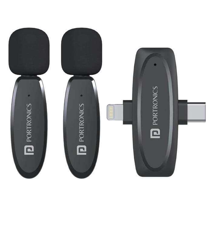 VlogMate Type C & 8 Pin Receiver | Noise Cancellation| Plug & Play Technology | 30M Reception