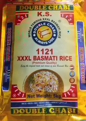 Double chabi 1121 Golden Basmati Rice 10 kg