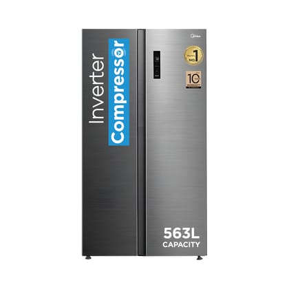 Midea 563 L French Door Refrigerator, Inverter Compressor, Multi Air Flow Cooling, Digital Display (Portable Ice Maker, Frost Free, Energy Efficient, Large Capacity, Family Use) Midea 563 L French Door Refrigerator, Inverter Compressor, Multi Air Flow Co