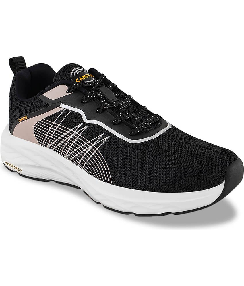 Campus - VIRTAL Black Men's Sports Running Shoes