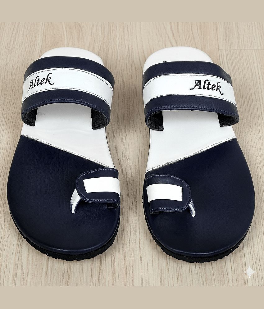 Altek White Men's Thong Flip Flop
