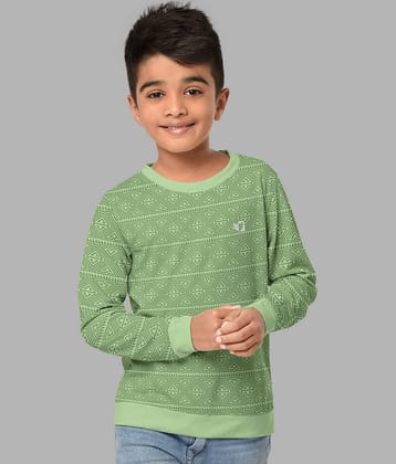 HELLCAT Pack of 1 Boys Cotton Blend Sweatshirt ( Green )