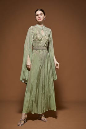 Pale Green Kaftan-XS