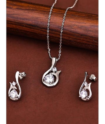 Pissara by Sukkhi 925 Sterling Silver Sterling Silver Pendant & Sets