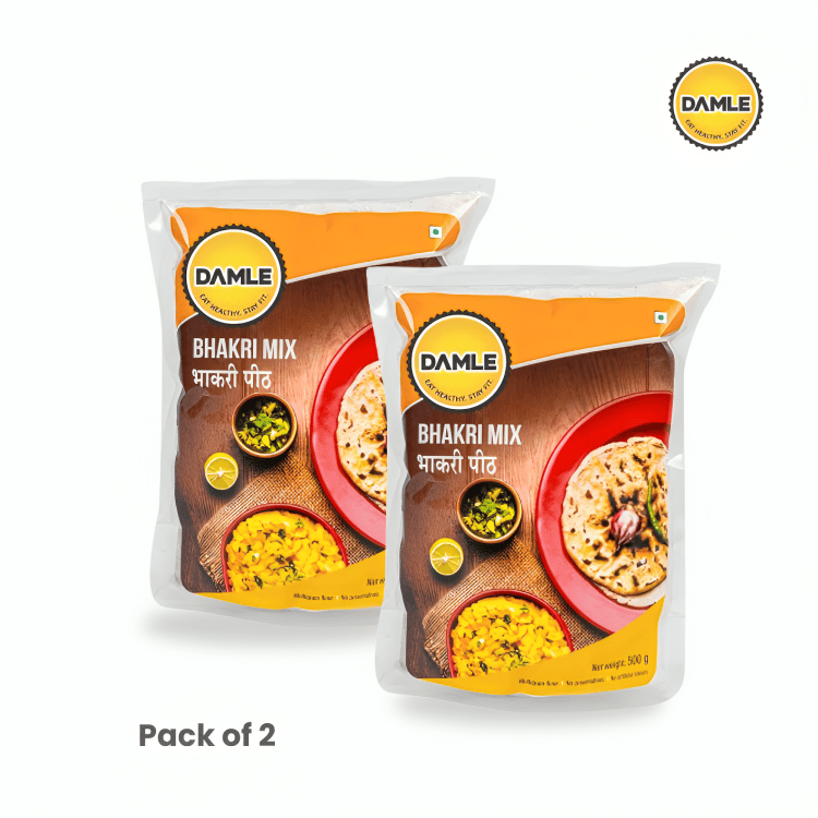 Multigrain Bhakri Mix | Pack of 2 | 250 gm Each