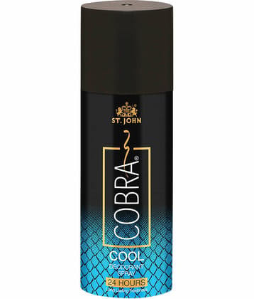 ST.JOHN Cobra Cool Long Lasting Deodorant Spray for Men 150ml Each (450ml) - Pack of 3