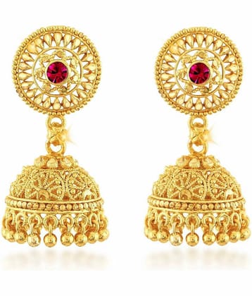 Vighnaharta Traditional Wedding waer Jhumki Earring Alloy Gold  Plated Jhumka for Women and Girls