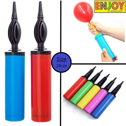 Nawani Air Balloon Pumps for Balloons Toys Party Accessory (Set of 2,Size 28 cm, Multi Color)