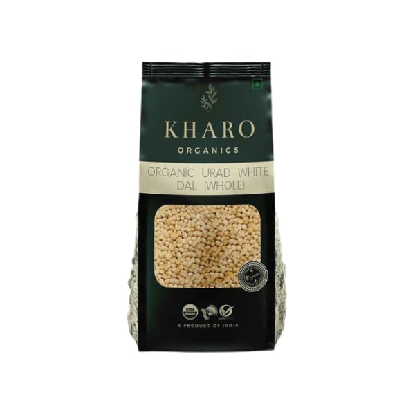 Kharo Organics White Urad Dal Whole 500 Gms