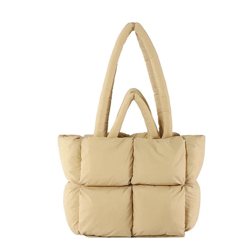 Fashion Cute Puffy Tote Designer Women Shoulder Bags Luxury Down Nylon Cotton Handbags Pink Bolsa Puffer Bag