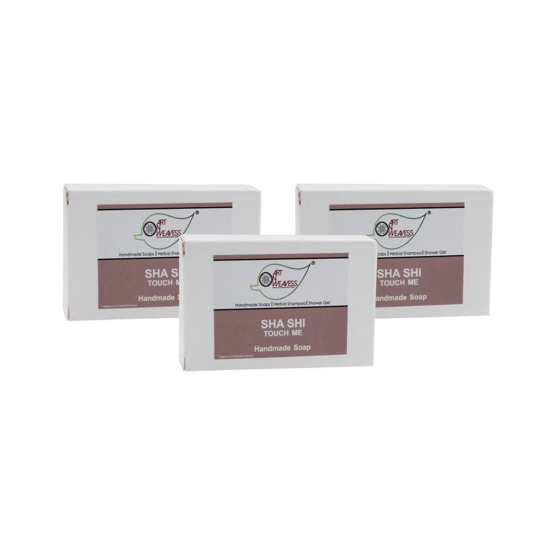 Artnweavess SHA SHI Touchme Handmade Soap NT, 100 gm - Pack of 3