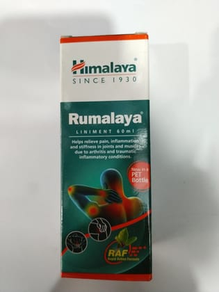 Himalaya Rumalaya Liniment Helps relieve pain, inflammation Raf Rapid action formula 