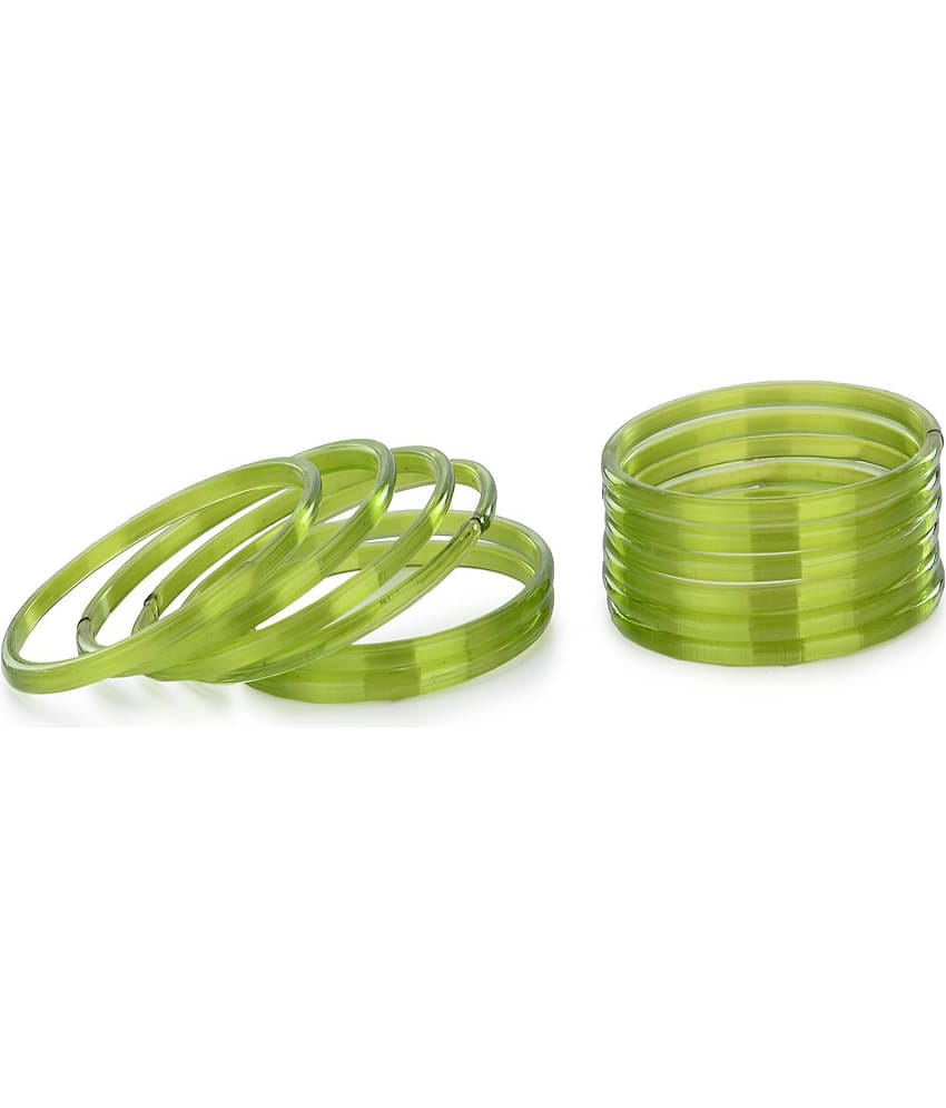 Somil Green Bangle Set ( Pack of 12 )