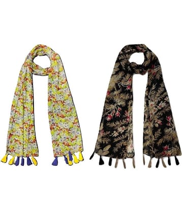 stolevilla Multi Printed Poly Cotton Yarn Stoles