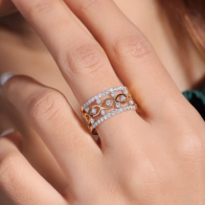 Danica Silver Moissanite Band | 22kt Gold Vermeil Plating-12 / Yellow Gold