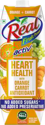 REAL ORAANGE CARROT MIX FRUIT 1LITRE