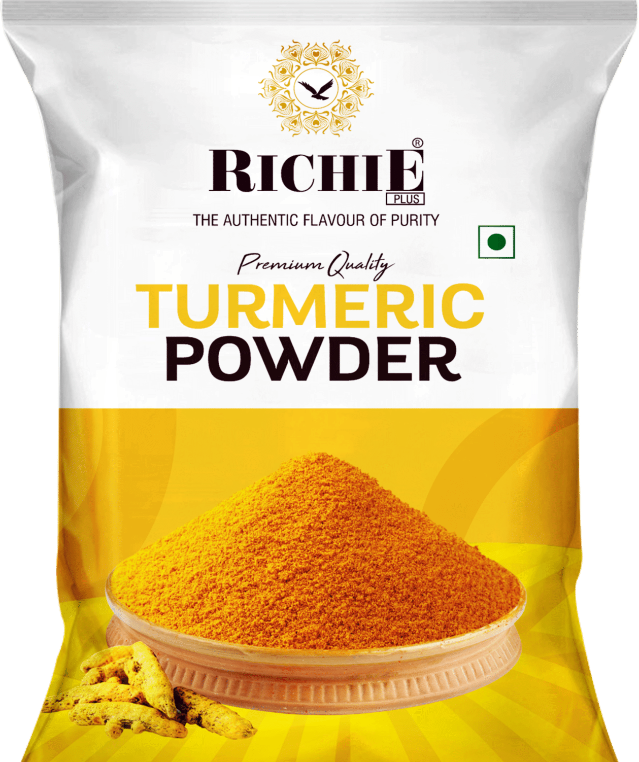 Richie Spices - Turmeric / Haldi Powder, 200 gm Each - Pack of 5