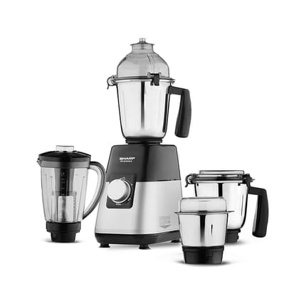 SHARP Juicer Mixer Grinder 750W Powerful Copper Motor I 3 speed + Pulse I 4-Jar I Auto cut-off
