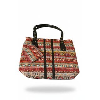 Vibrant Tribal Stripe Tote Bag