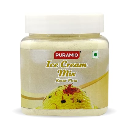 Puramio Ice Cream Mix, (Kesar Pista), 250 gm
