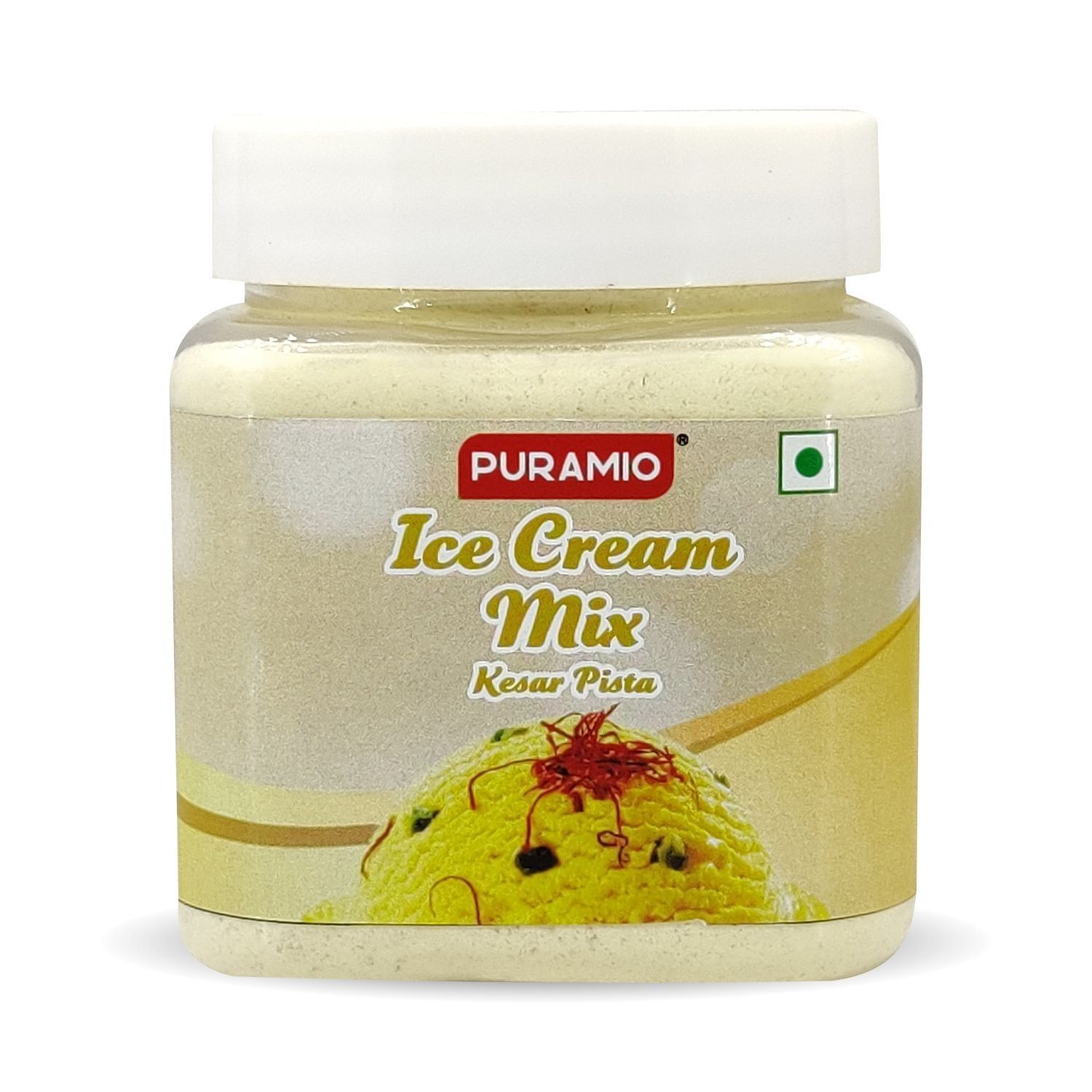 Puramio Ice Cream Mix, (Kesar Pista), 250 gm
