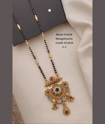 Shivay Fashion Golden Mangalsutra ( Pack of 1 )