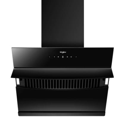 Whirlpool 60cm 1450 m3/hr Filterless Auto Clean Chimney with 10 Years Warranty on Motor and 5 Years Comprehensive | VFL 601 HAC HOOD | Touch + Motion Sensor Control | Black Whirlpool 60cm 1450 m3/hr Filterless Auto Clean Chimney with 10 Years Warranty on
