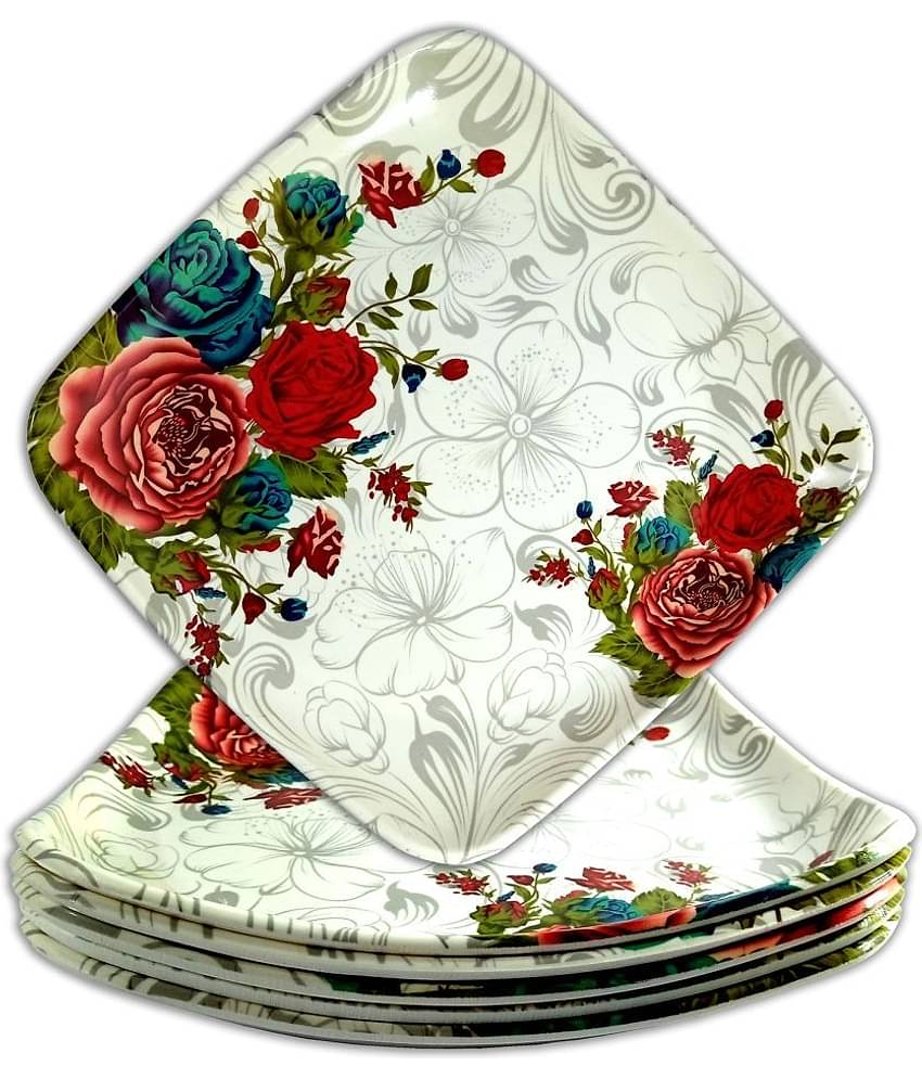 Inpro 6 Pcs Melamine Multi Color Full Plate