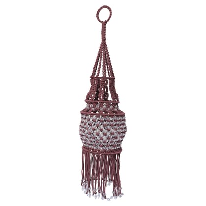 Ocean Breeze Macrame Light Jhoomar ǀ Lamp for Living Room Hall Ceiling ǀ Main Door ǀ Entrance Door ǀ Pooja Room ǀ Festive Decor ǀ Blue & White