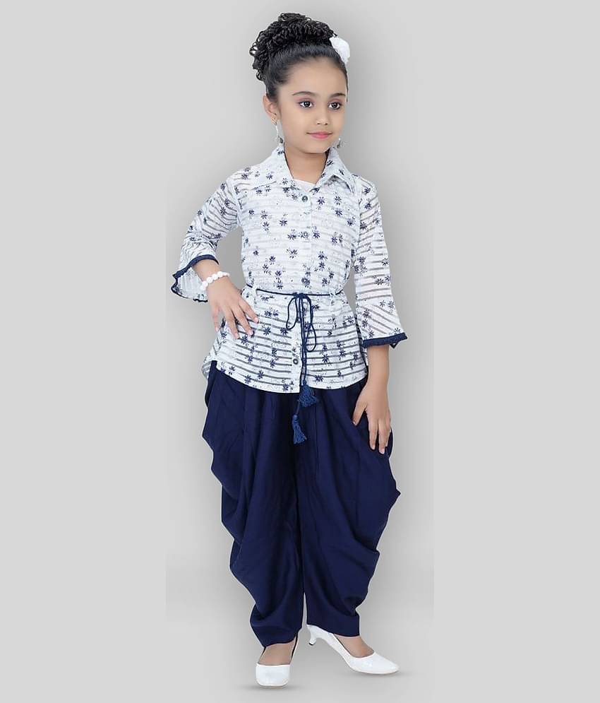 Arshia Fashions Girls Rayon Patiala Kurta Sets ( Pack of 1 , Black )