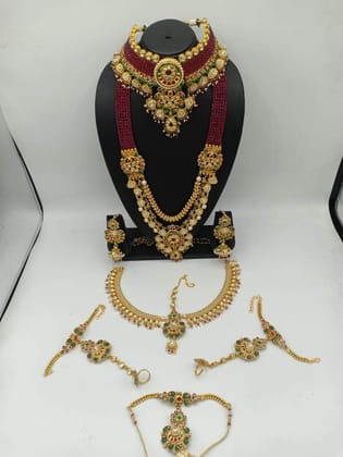 Mehroon Bridal jewellery set