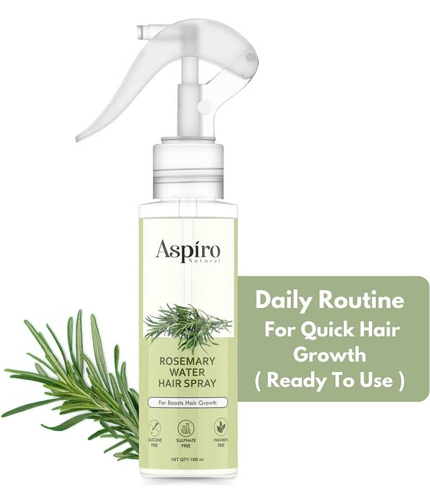 Aspiro Natural Rosemary Water Hair Spray For Promotes Healthy Hair Growth and Thicker Hair , 100 ml (Pack of 1)