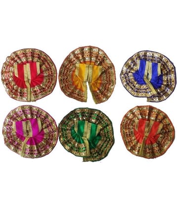 Dhruv Puja Articles - Fabric God Idol Vastra (Pack of 6)