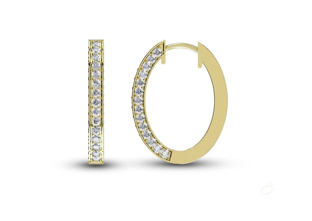 Single Band Classic Hoop Earrings