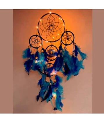 new lucky Feather Blue Dream Catcher - Pack of 1 ( X cms )