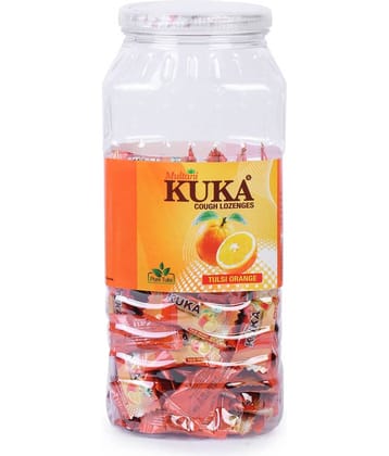 Multani kuka Cough Lozenges Tulsi Orange Jar (Pack of 2) X 150 Lozenges