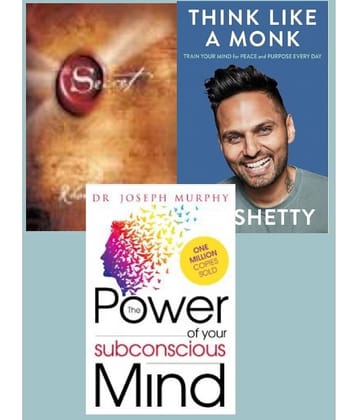 The Secret + Think Like A Monk + The Power of Your Subconscious Mind