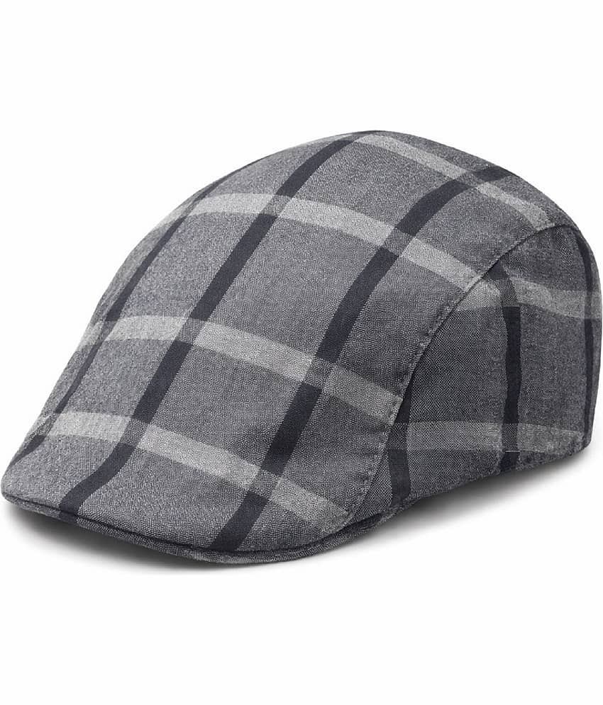 Zacharias Pack of 1 Cotton Men's Cap ( Grey )