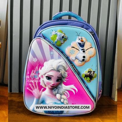 NIYO TOYS Durable Kids 3D Bags - Style Backpack-Frozen