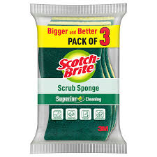 SCOTCH BRITE SCRUB SPONGE 3PCS