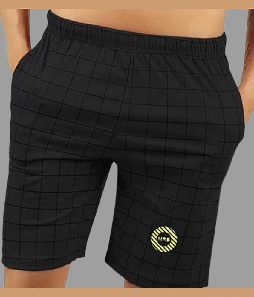 MRB Grey Melange Cotton Blend Men's Shorts ( Pack of 1 )