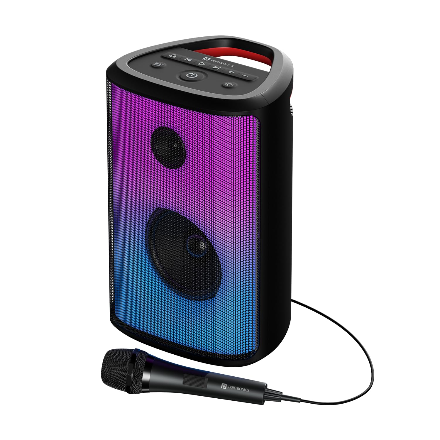 Portronics Dash 8 60W Bluetooth Party Speaker with Bass Boost Technology (Black)