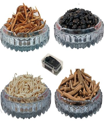 MYGODGIFT shilajeet 10 gm, (Shatavar,Safed Musli,Ashwagandha,Kaunch Beej)50gm Ec 200 gm Pack of 5