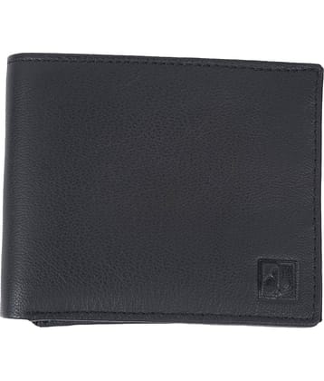 CIMONI Black 100% Leather Men's Two Fold Wallet ( Pack of 1 )