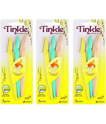 RTB Tinkle EyeBrow Manual Razor 1 Blade 3 Pcs Pack of 3