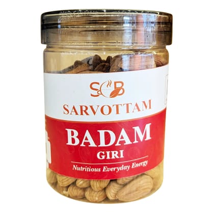 Sarvottam Sanora Badam Giri Box | Premium Sanora Almond Kernels | Rich in Protein, Fiber & Vitamin E | Natural Crunchy Nuts for Daily Nutrition & Gifting