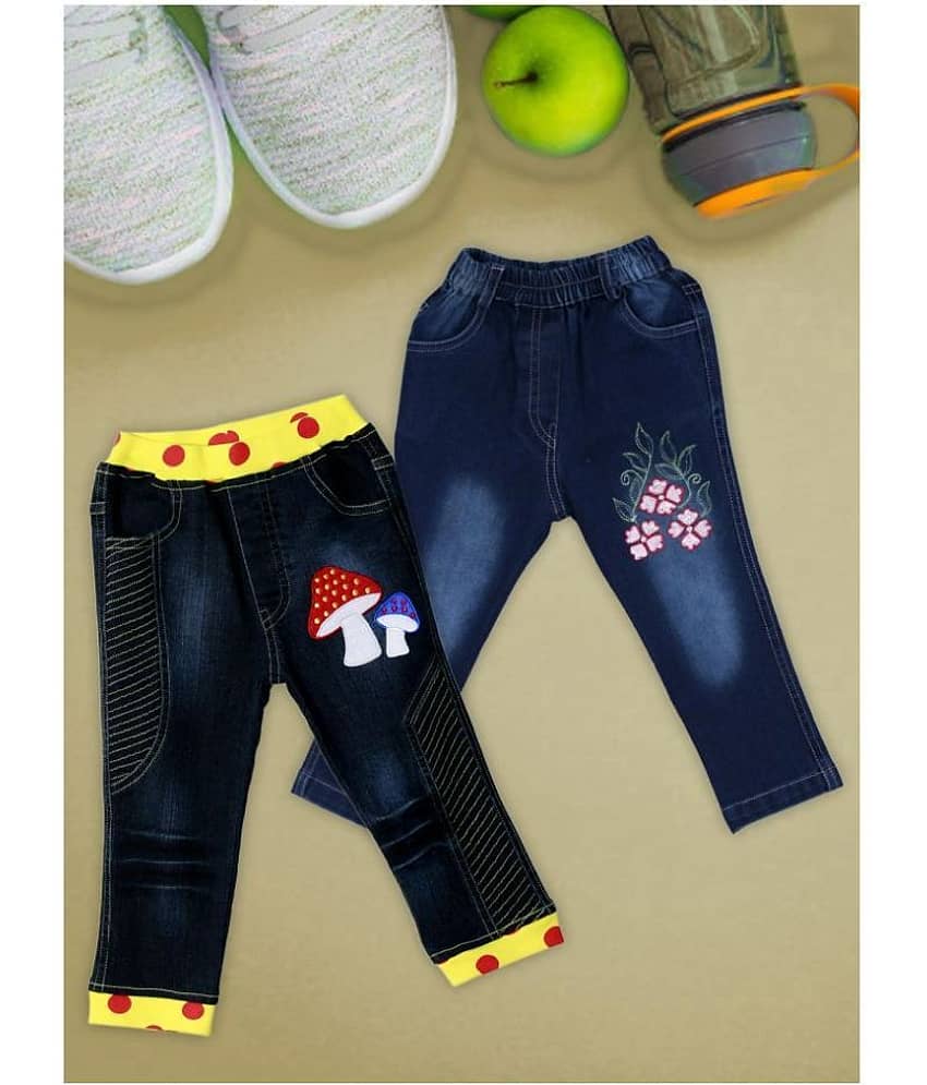 Me N My CLOSET 100% cotton Denim Fabric Latest Fashion Bottom