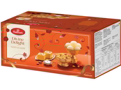 Haldiram's Divine Delight Gift Hamper  - Panchratan Mix 200g, Soan Papdi 250g & Rasgulla 500g 