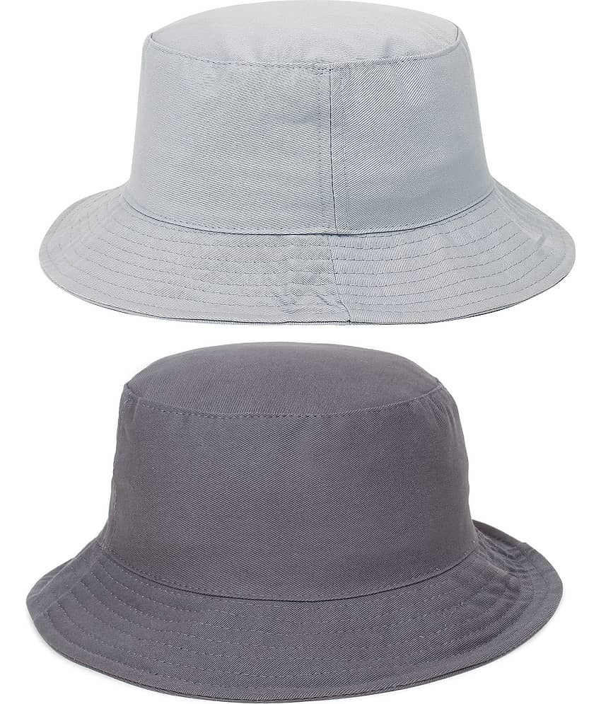 Zacharias - Multi Color Cotton Men's Hat ( Pack of 2 )